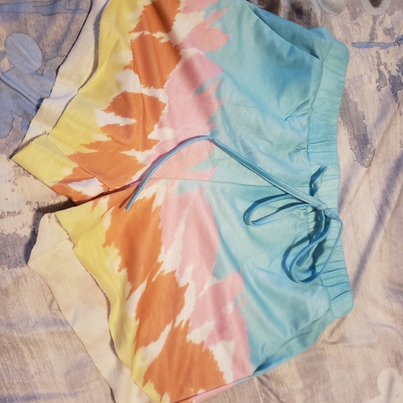 Tie-dye long sleeve short set sx sm - Picture 8 of 8